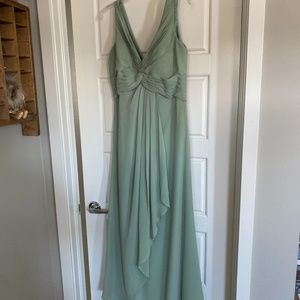 Morilee by Madeline Gardner Sage Gown  SZ. 14